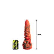 Brutus Nightmare - Omen - Vac-U-Lock Dildo - Siliconen - Rood/Zwart