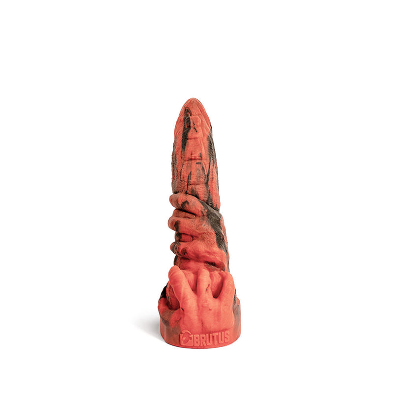 Brutus Nightmare - Omen - Vac-U-Lock Dildo - Siliconen - Rood/Zwart
