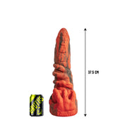 Brutus Nightmare - Omen - Vac-U-Lock Dildo - Siliconen - Rood/Zwart