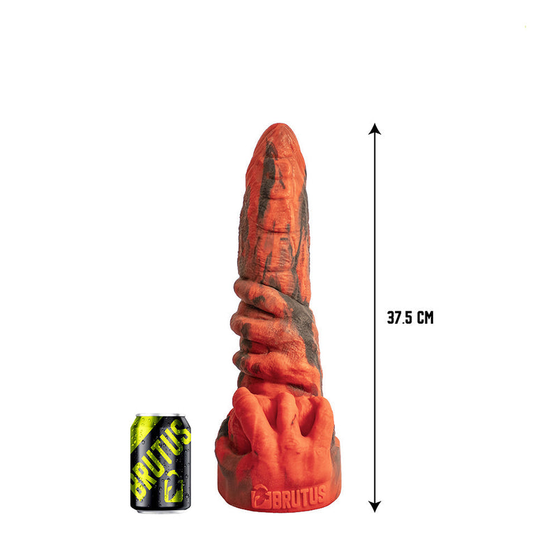 Brutus Nightmare - Omen - Vac-U-Lock Dildo - Siliconen - Rood/Zwart