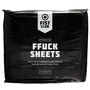 Fist Club - FFUCK SHEETS - Absorberende Pads - 15 stuks - Zwart