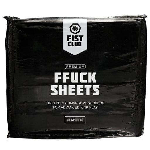 Fist Club - FFUCK SHEETS - Absorberende Pads - 15 stuks - Zwart