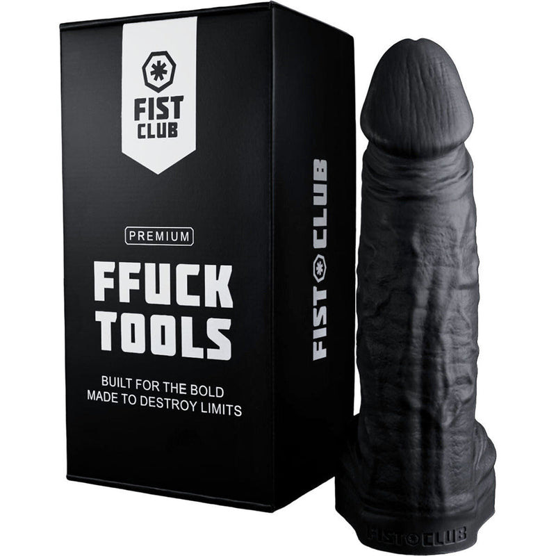 Fist Club - STRETCHPIG - Siliconen Dildo - 36 x 9 cm - Zwart