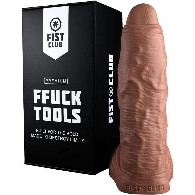 Fist Club - GIRTH QUAKE - Siliconen Dildo - 38 x 9,6 cm - Lichte Huidskleur