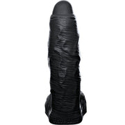 Fist Club - GIRTH QUAKE - Siliconen Dildo - 38 x 9,6 cm - Zwart