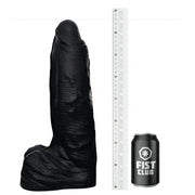 Fist Club - GIRTH QUAKE - Siliconen Dildo - 38 x 9,6 cm - Zwart