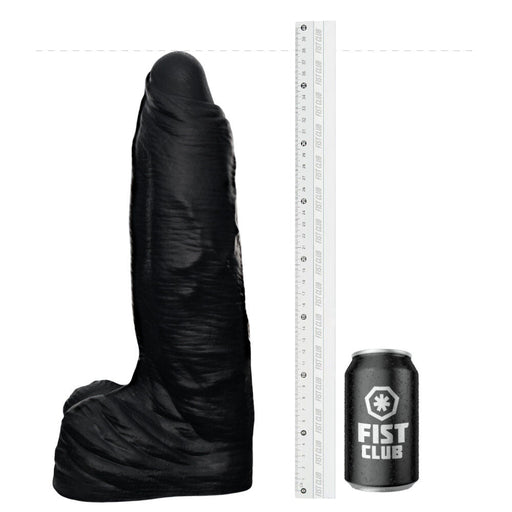 Fist Club - GIRTH QUAKE - Siliconen Dildo - 38 x 9,6 cm - Zwart