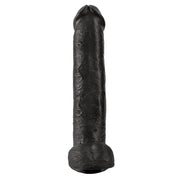 Pipedream King Cock - Zwarte Dildo met Scrotum - 38 cm - Zwart