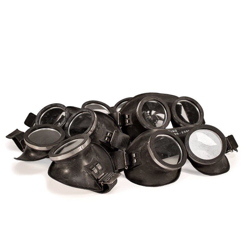 Black Label - Rubber Army Goggles - Fetish & Rubber Accessoire - Zwart