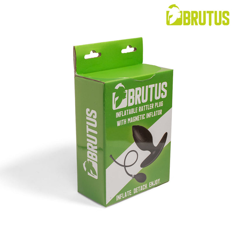 BRUTUS - Rattler Opblaasbare Buttplug met Magnetische Pomp