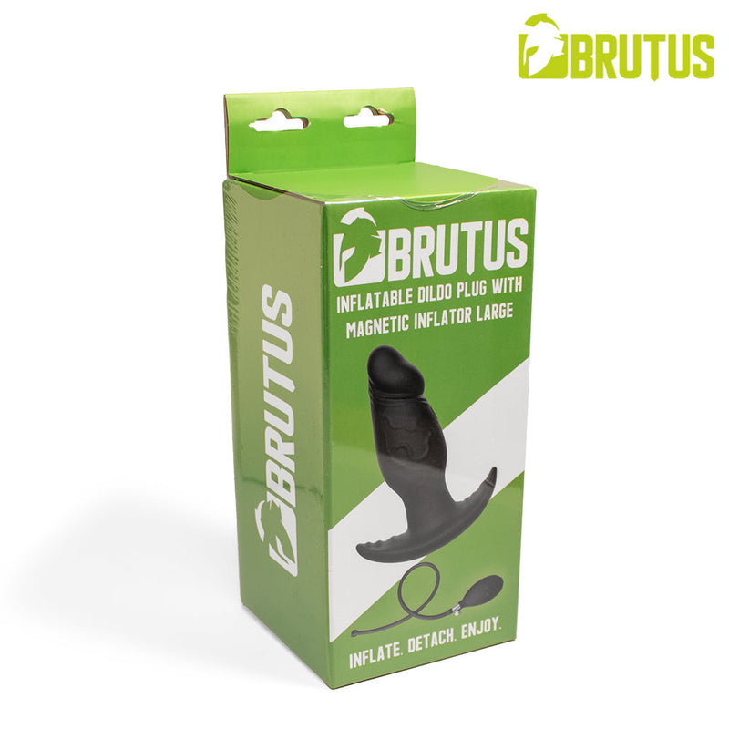 BRUTUS - Opblaasbare Dildo Buttplug met Magnetische Pomp
