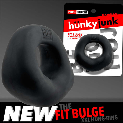 Hünkyjunk - Fit Bulge - Cockring voor een Vollere Krachtige Look - Zwart-Erotiekvoordeel.nl
