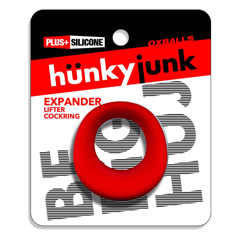 Hünkyjunk - Expander - Scoop-Style Cockring - Rood-Erotiekvoordeel.nl