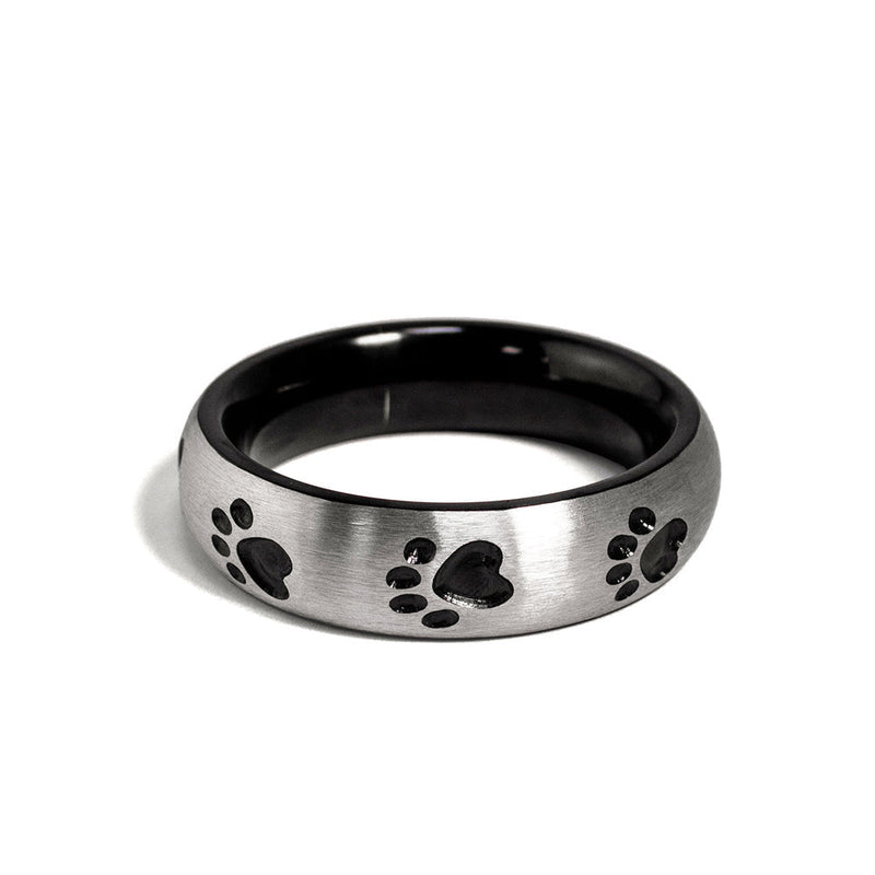Black Label - Puppy Paw Donut Cockring - RVS-Erotiekvoordeel.nl