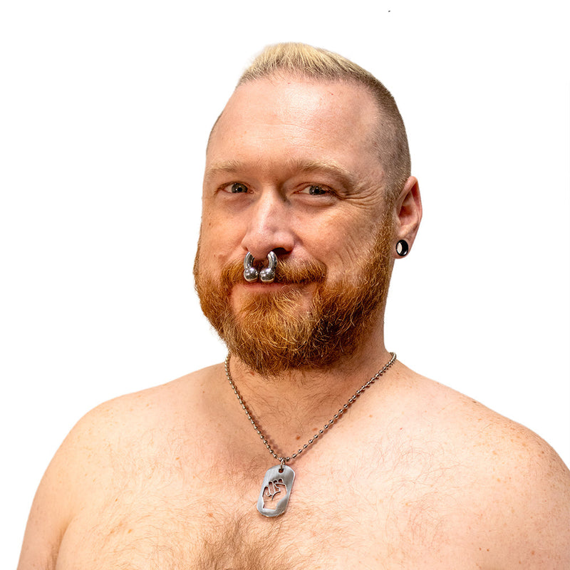 Black Label - FIST- Kink Fetish Dog tag - Day Collar