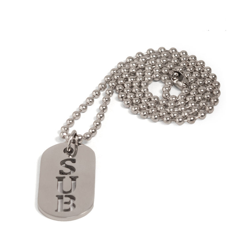 Black Label - SUB - Kink Fetish Dog tag - Day Collar