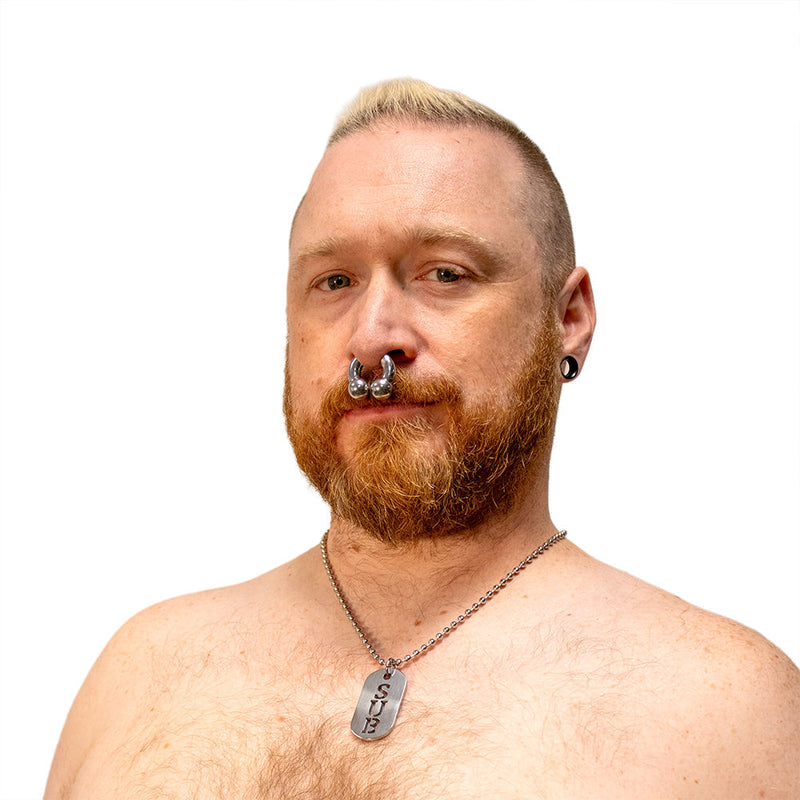Black Label - SUB - Kink Fetish Dog tag - Day Collar