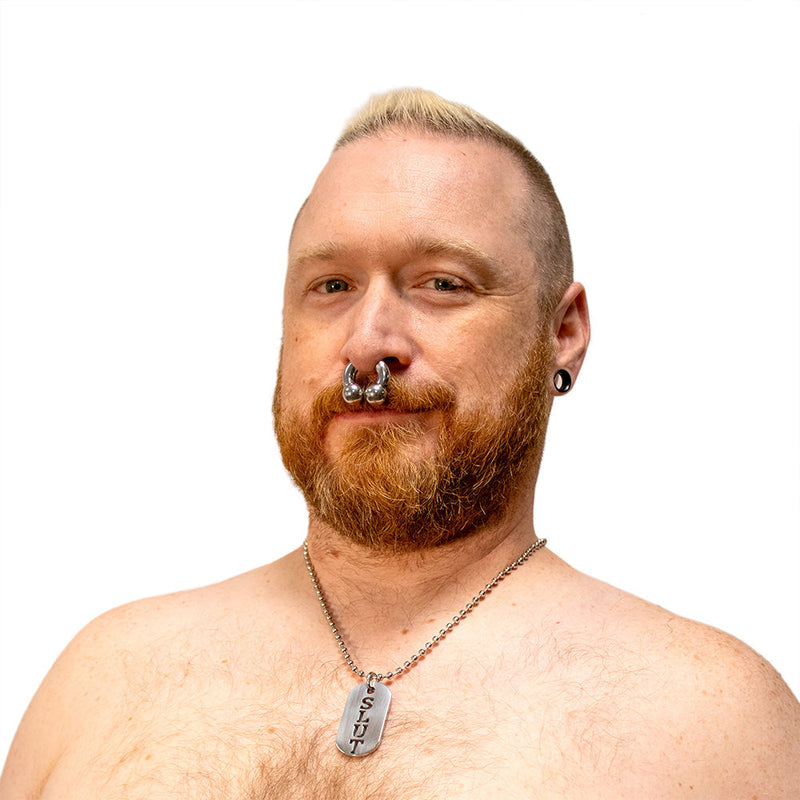 Black Label - SLUT - Kink Fetish Dog tag - Day Collar