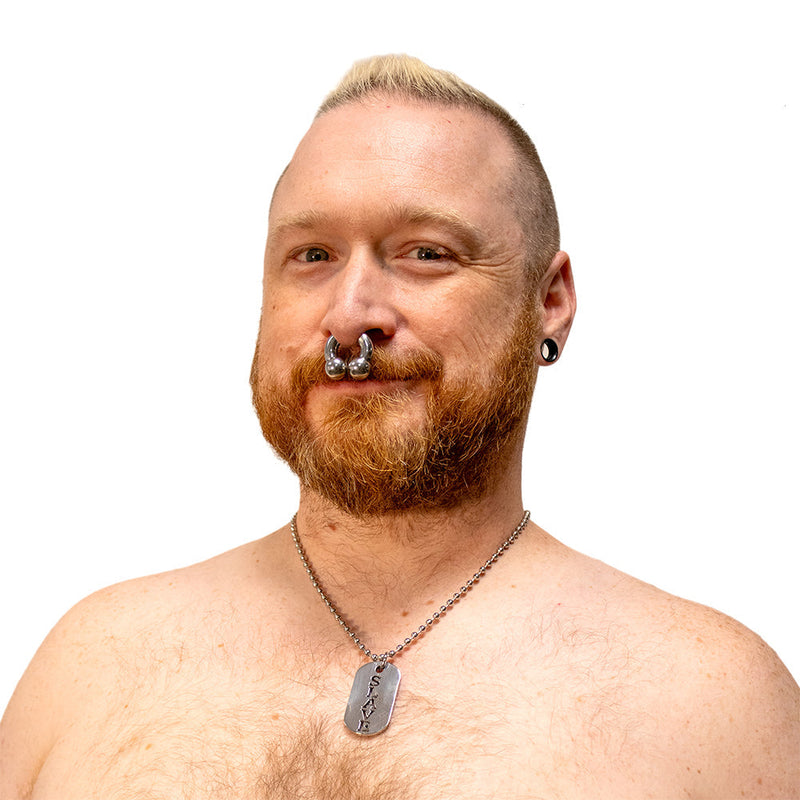 Black Label - SLAVE - Kink Fetish Dog tag - Day Collar