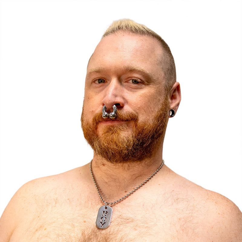 Black Label - BOY - Kink Fetish Dog tag - Day Collar