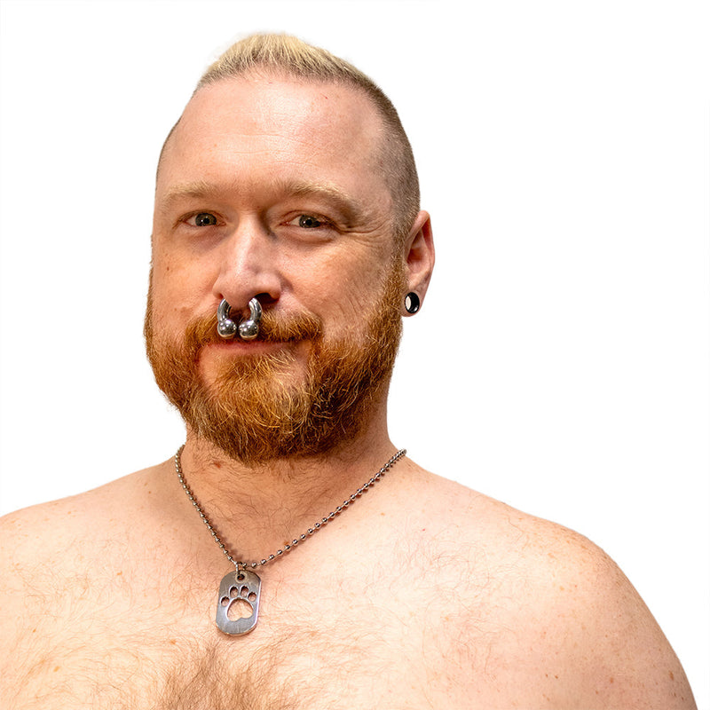 Black Label - PAW - Kink Fetish Dog tag - Day Collar