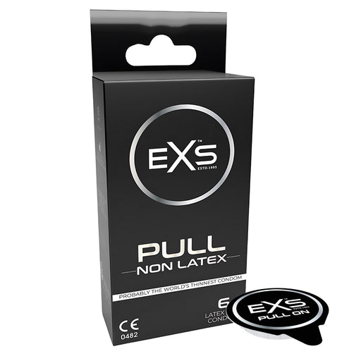 EXS Pull Regular Condooms - 54 mm - Latex Vrij - Met Pull-on Strip - 6 stuks-Erotiekvoordeel.nl