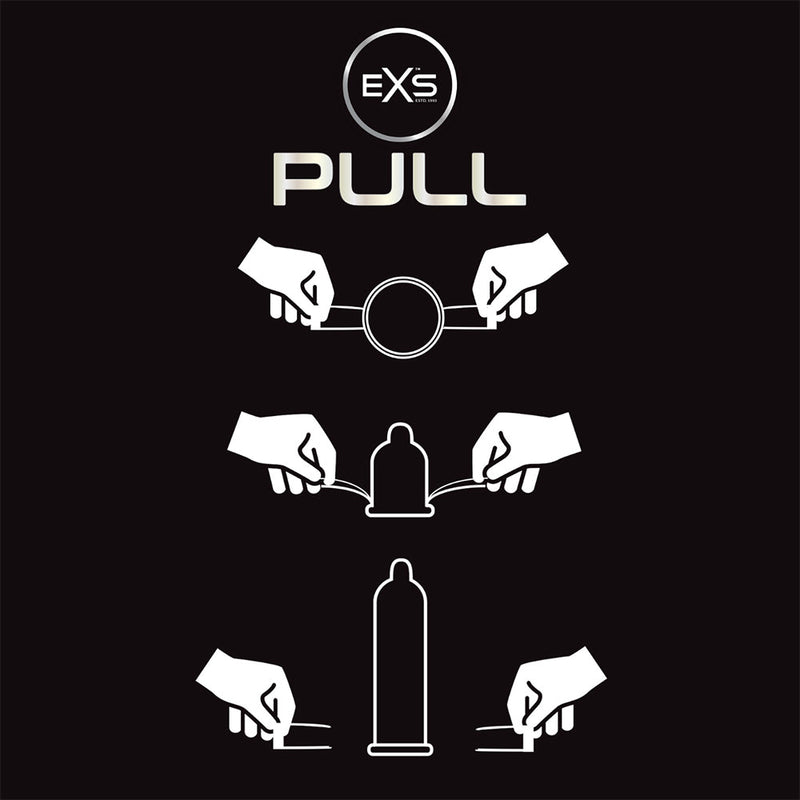 EXS Pull Regular Condooms - 54 mm - Latex Vrij - Met Pull-on Strip - 6 stuks-Erotiekvoordeel.nl