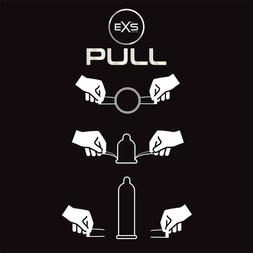 EXS Pull Regular Condooms - 54 mm - Latex Vrij - Met Pull-on Strip - 6 stuks-Erotiekvoordeel.nl