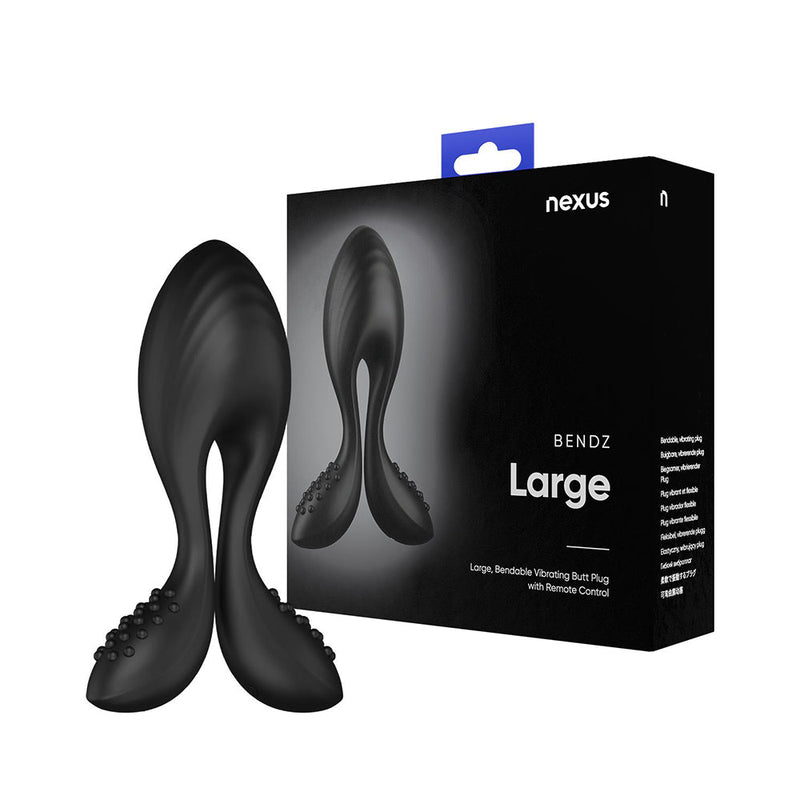 Nexus - Bendz - Buigbare Vibrerende Buttplug - Zwart-Erotiekvoordeel.nl
