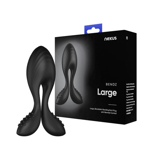 Nexus - Bendz - Buigbare Vibrerende Buttplug - Zwart-Erotiekvoordeel.nl