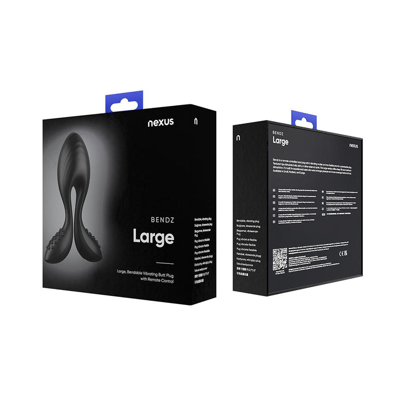 Nexus - Bendz - Buigbare Vibrerende Buttplug - Zwart-Erotiekvoordeel.nl