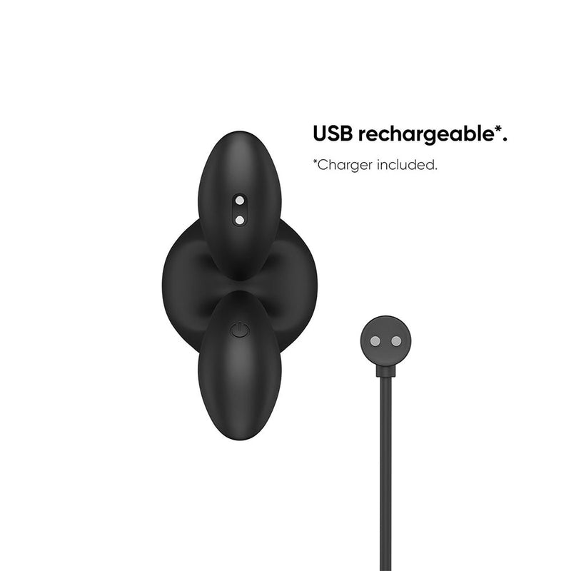 Nexus - Bendz - Buigbare Vibrerende Buttplug - Zwart-Erotiekvoordeel.nl