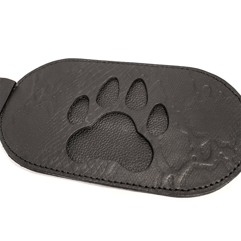 Black Label - Puppy Paw Paddle - Leer - Zwart-Erotiekvoordeel.nl
