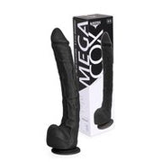 Kiotos Cox - Mega Dildo XXL 37 x 4.4 cm - Zwart
