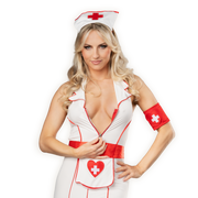 Amorable - Verpleegster Uniform - Wit/Rood-Erotiekvoordeel.nl