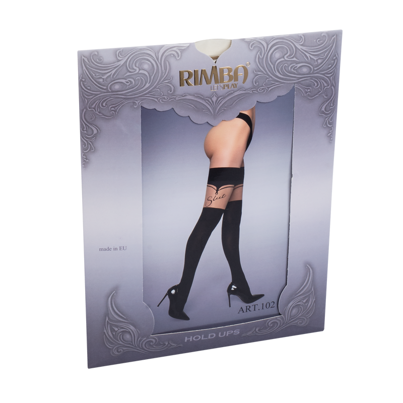 Amorable - Slut - Hold-up Kousen – 20/60 Denier – Zwart-Erotiekvoordeel.nl