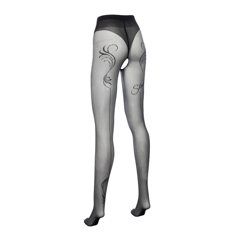 Amorable - Slut - Panty met open kruis – 20 Denier – Zwart-Erotiekvoordeel.nl