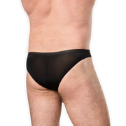 Amorable - Herenslip met Open Kruis - One Size - Zwart