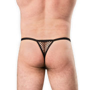 Amorable - Visnet Herenstring - One Size - Zwart