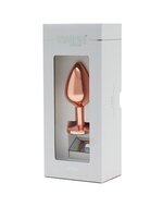 Rimba - Rosƒó Gouden Aluminium Buttplug Met Kristal