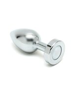 Rimba - RVS Buttplug Met LED-Verlichting Pisa - Zilver