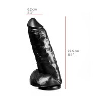 515 line - Dildo - Met Zuignap 22.5 x 6.2 cm - Zwart