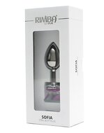 Rimba - Sofia - Metalen Buttplug Met Kristal - Roze