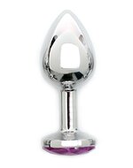 Rimba - Sofia - Metalen Buttplug Met Kristal - Roze