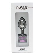 Rimba - Sofia - Metalen Buttplug Met Kristal - Roze