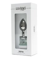 Rimba - Sofia - Metalen Buttplug Met Kristal - Wit