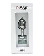 Rimba - Sofia - Metalen Buttplug Met Kristal - Wit
