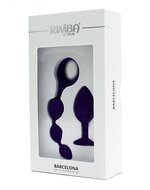 Rimba - Barcelona - Anaal Set Met Buttplug En Anaal kralen - Paars