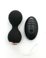Rimba - Cannes - Oplaadbare Vagina Balletjes met Afstandsbediening - Zwart