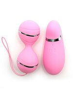 Rimba - Ibiza Vibrator Set - clitoris Vibrator En Vibrerend Eitje Met remote Control - Roze